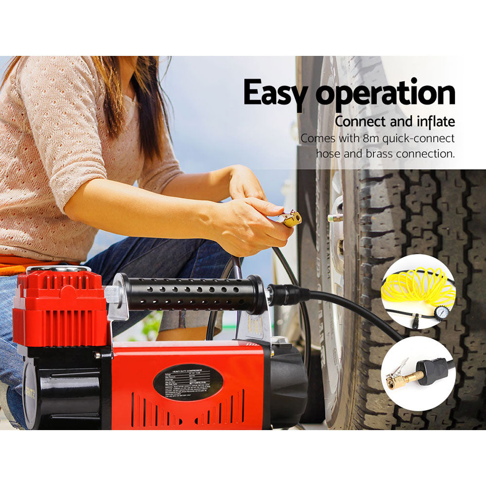 Marlook Air Compressor 12V 4x4 Tyre 320L/min Deflator Inflator Car Truck Portable
