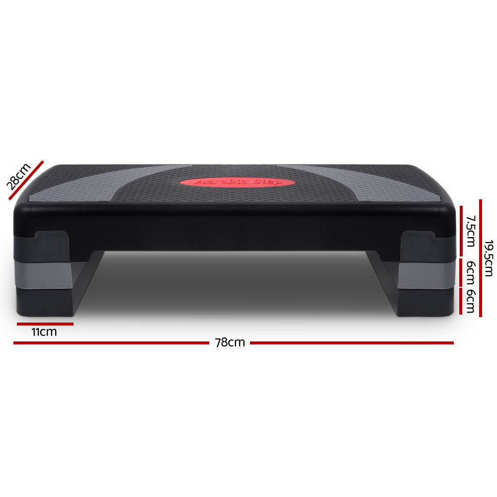 Marlook 3 Level Aerobic Step Exercise Stepper 78cm Gym Home Fitness
