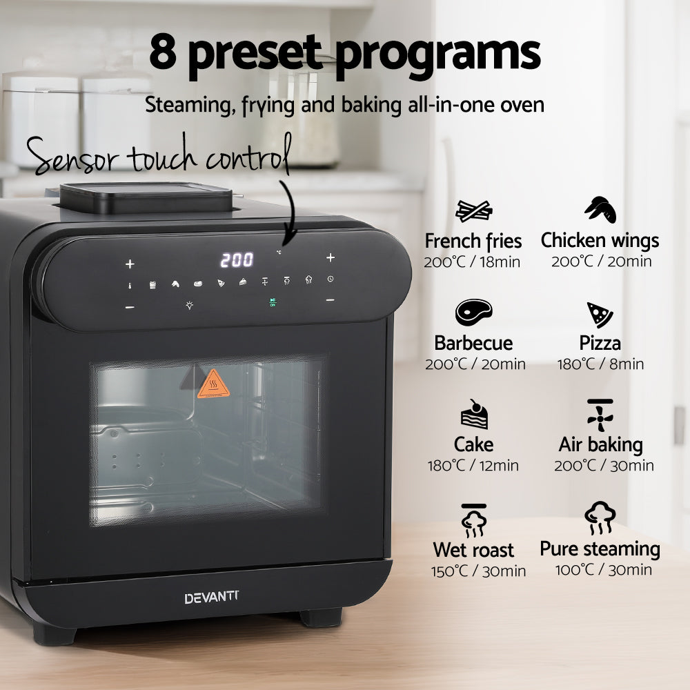 Marlook Steam Air Fryer Oven 15L W/ LCD Touch 1600W