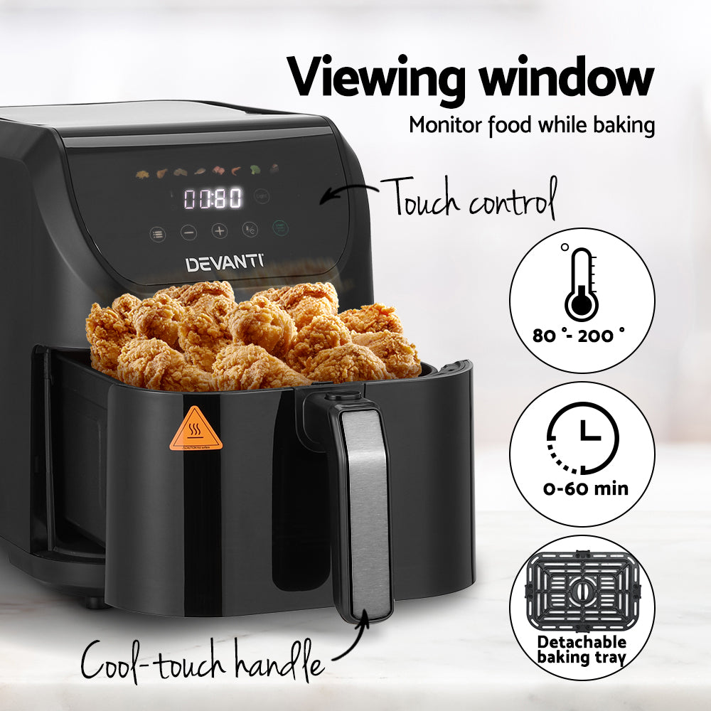 Marlook Air Fryer 5L W/ LCD Touch 1500W