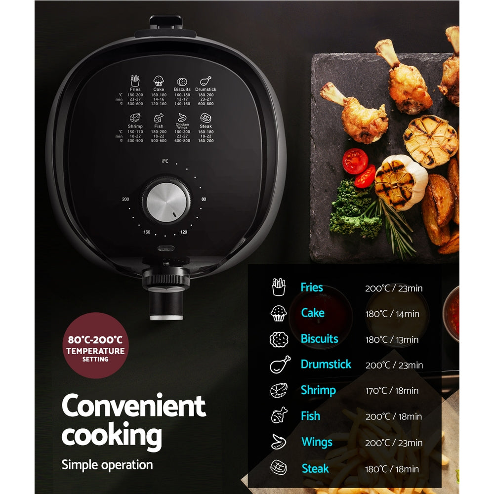 Marlook Air Fryer 2.5L Knob Fryers