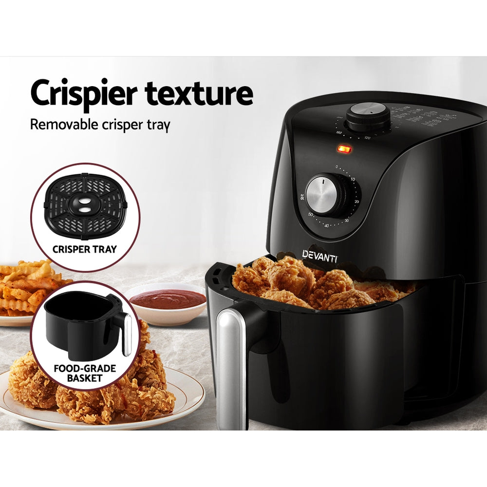 Marlook Air Fryer 2.5L Knob Fryers