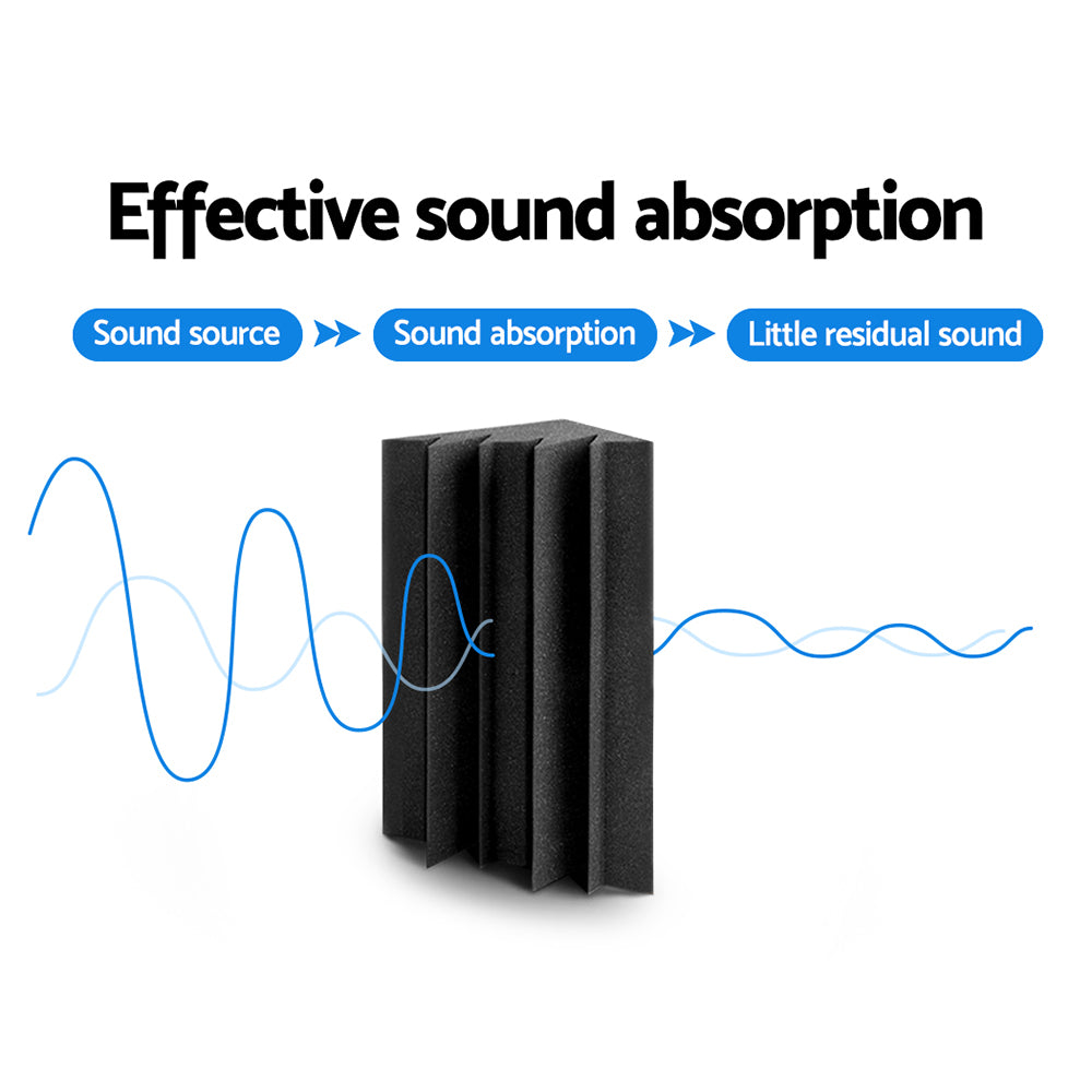 Marlook Acoustic Foam 60pcs Corner Bass Trap Sound Absorption