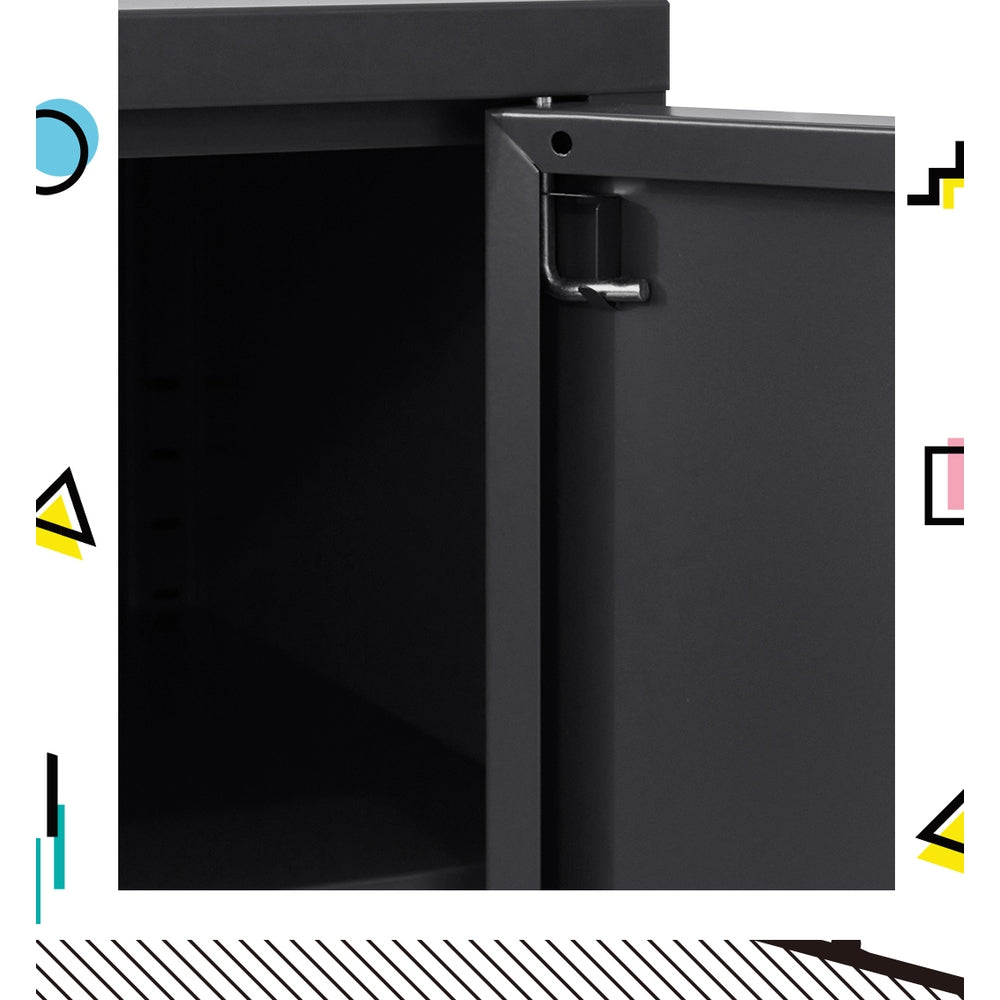 MarlookIn Buffet Sideboard Metal Cabinet - BASE Charcoal