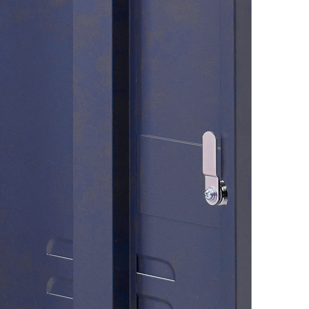 MarlookIn Bedside Table Metal Cabinet - Blue