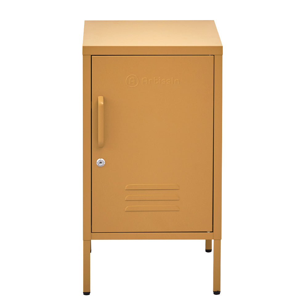 MarlookIn Bedside Table Metal Cabinet - Yellow