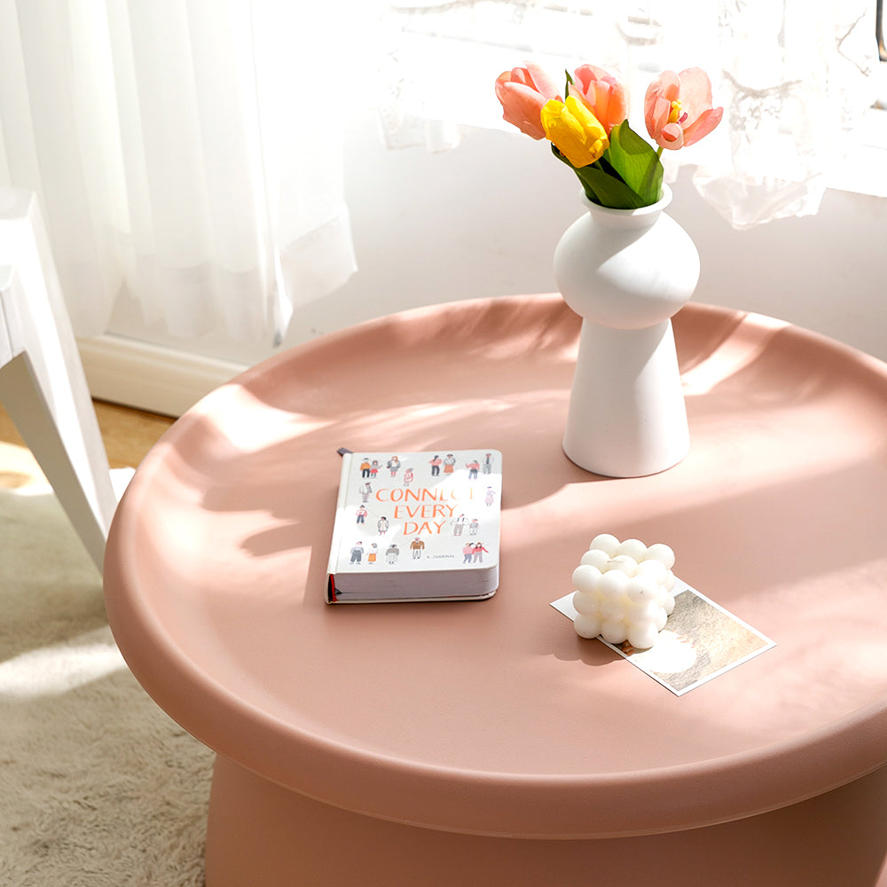Marlook Coffee Table Round 71CM Plastic Pink