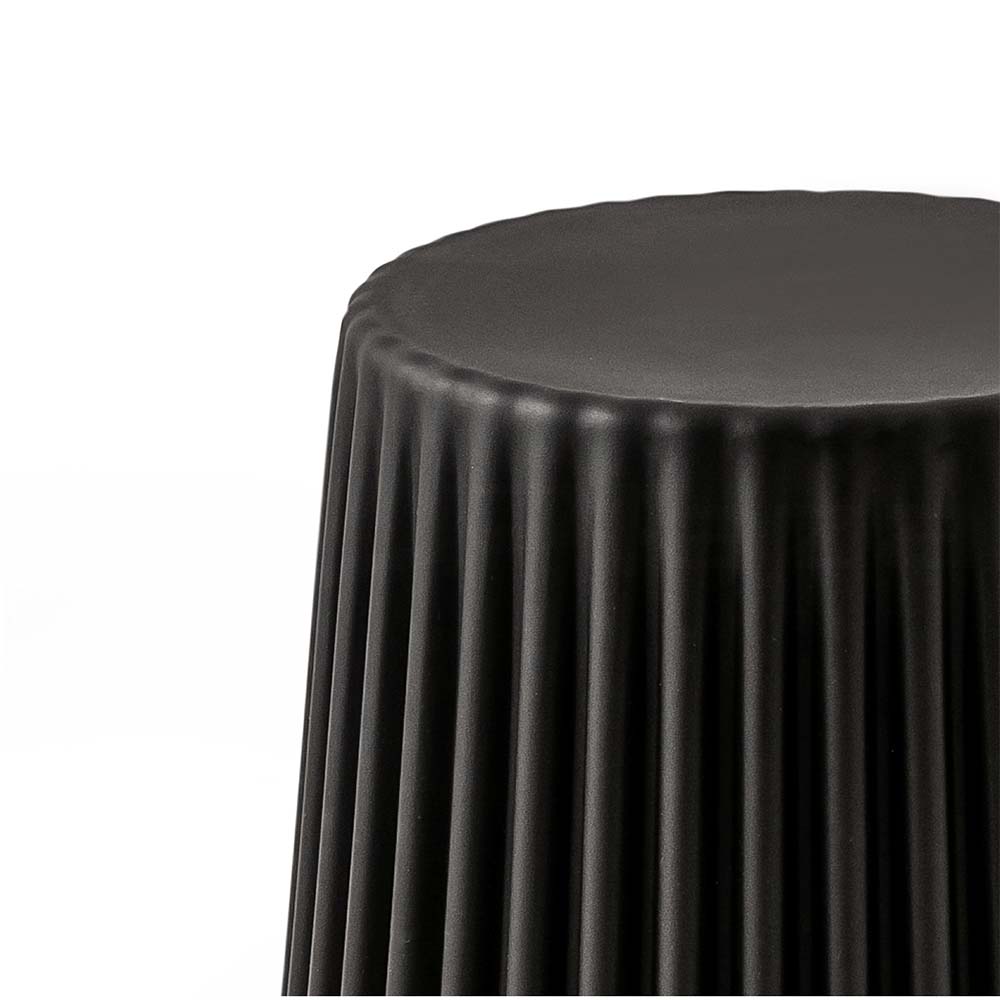 Marlook 2x Bar Stools Cupcake Plastic Foot Stool Black