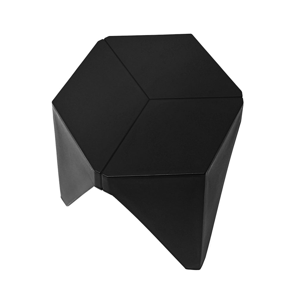 Marlook 4PC Puzzle Stool Plastic Bar Stools Stackable Black