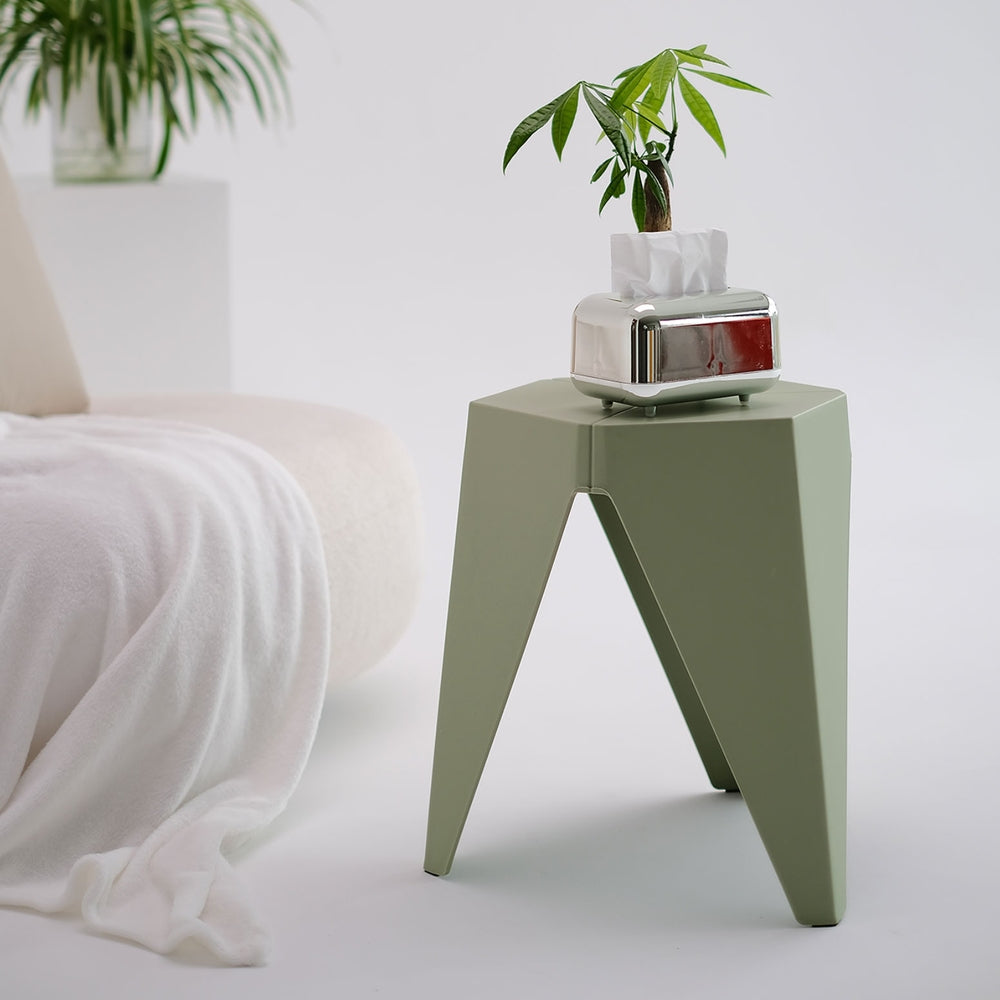 Marlook 4PC Puzzle Stool Bar Stools Stackable Green