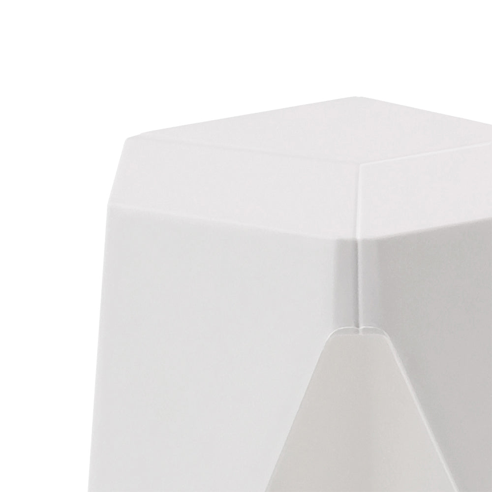 Marlook 2x Bar Stools Puzzle Plastic Foot Stool White