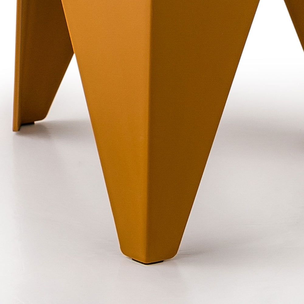 Marlook 4PC Puzzle Stool Bar Stools Stackable Yellow
