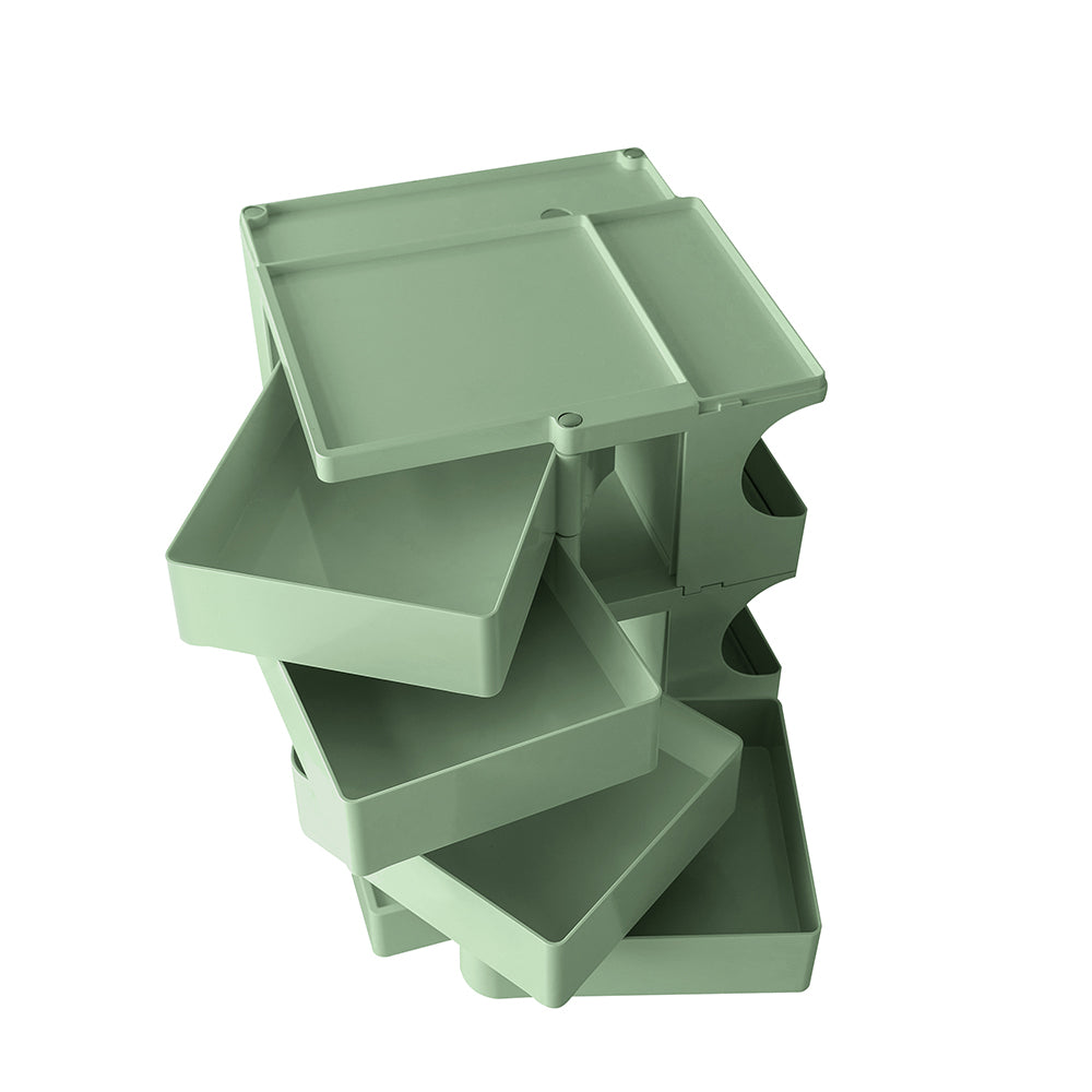 MarlookIn Storage Trolley Bedside Table 5 Tier Cart Boby Replica Green