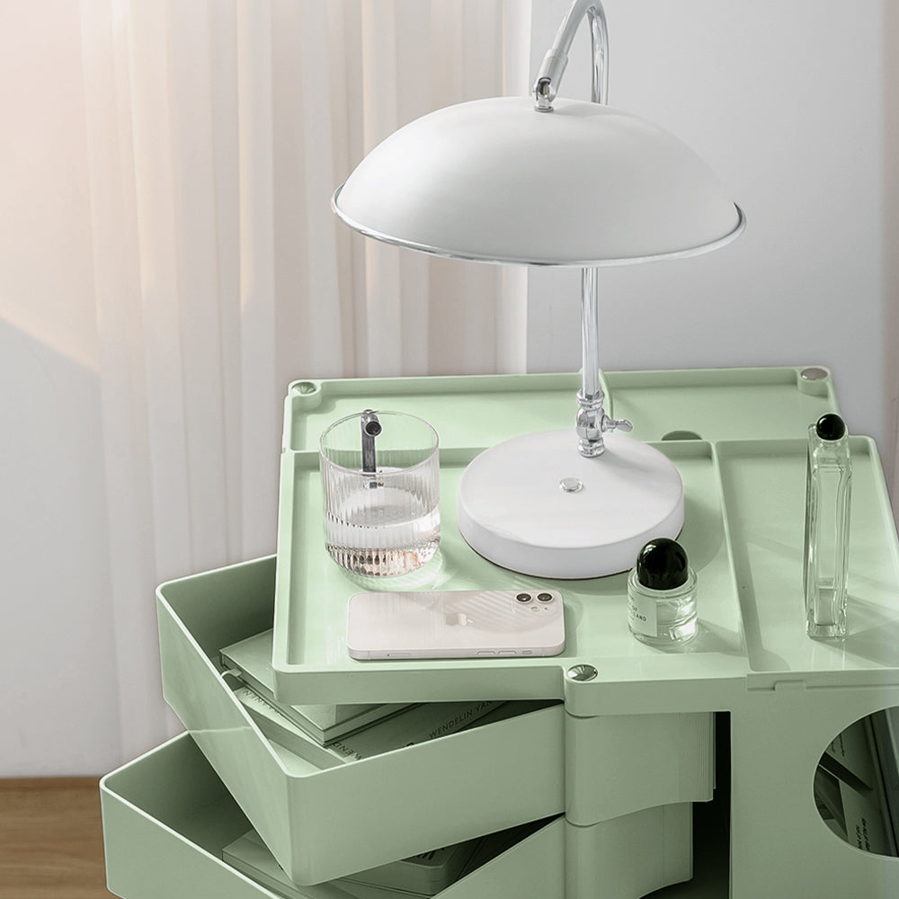 MarlookIn Storage Trolley Bedside Table 5 Tier Cart Boby Replica Green