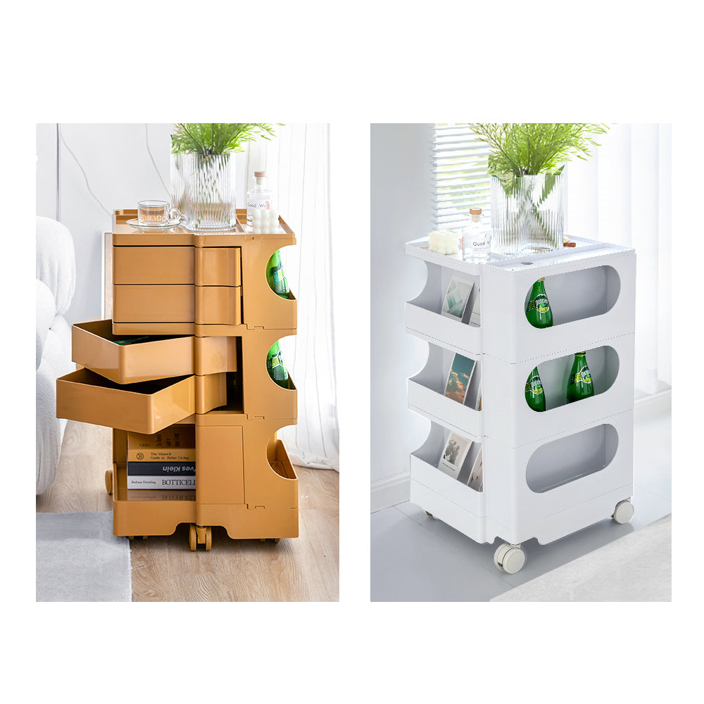 MarlookIn Storage Trolley Bedside Table 5 Tier Cart Boby Replica Green