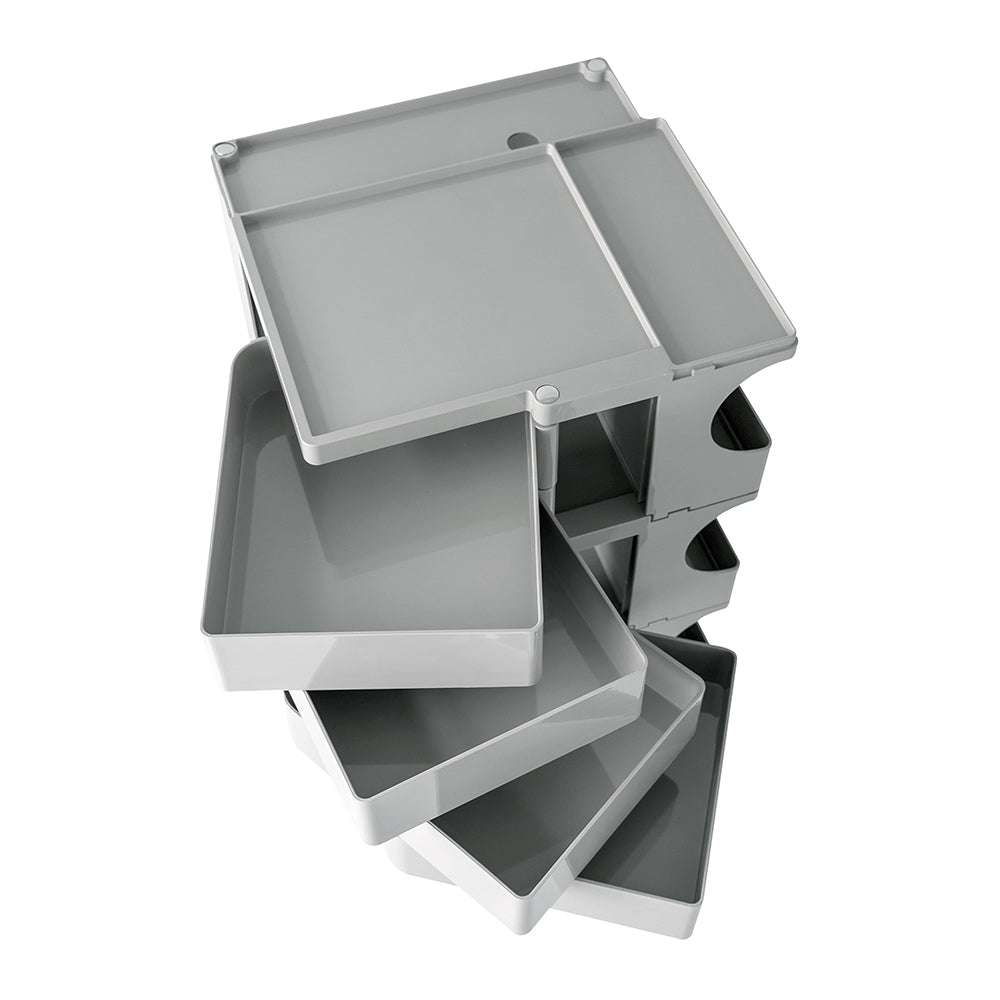 MarlookIn Storage Trolley Bedside Table 5 Tier Cart Boby Replica Grey