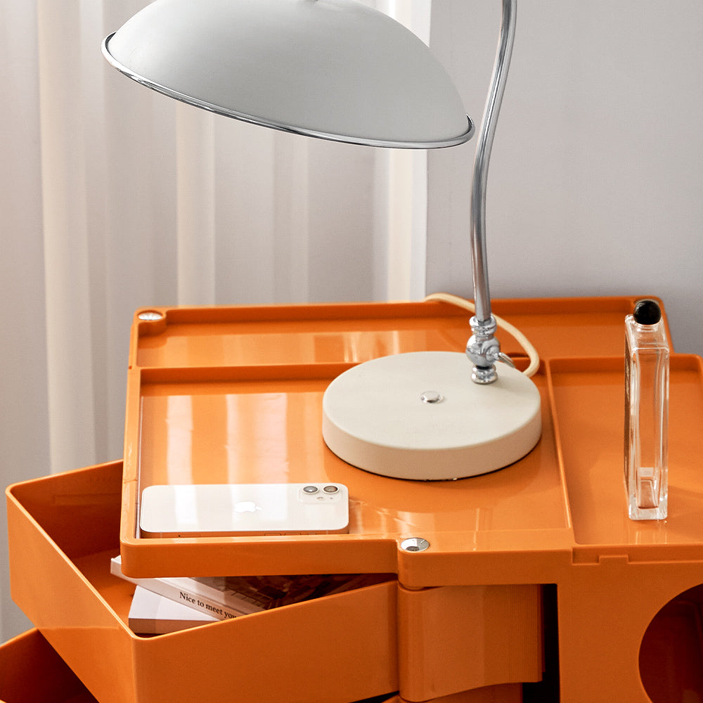 MarlookIn Storage Trolley Bedside Table 5 Tier Cart Boby Replica Orange