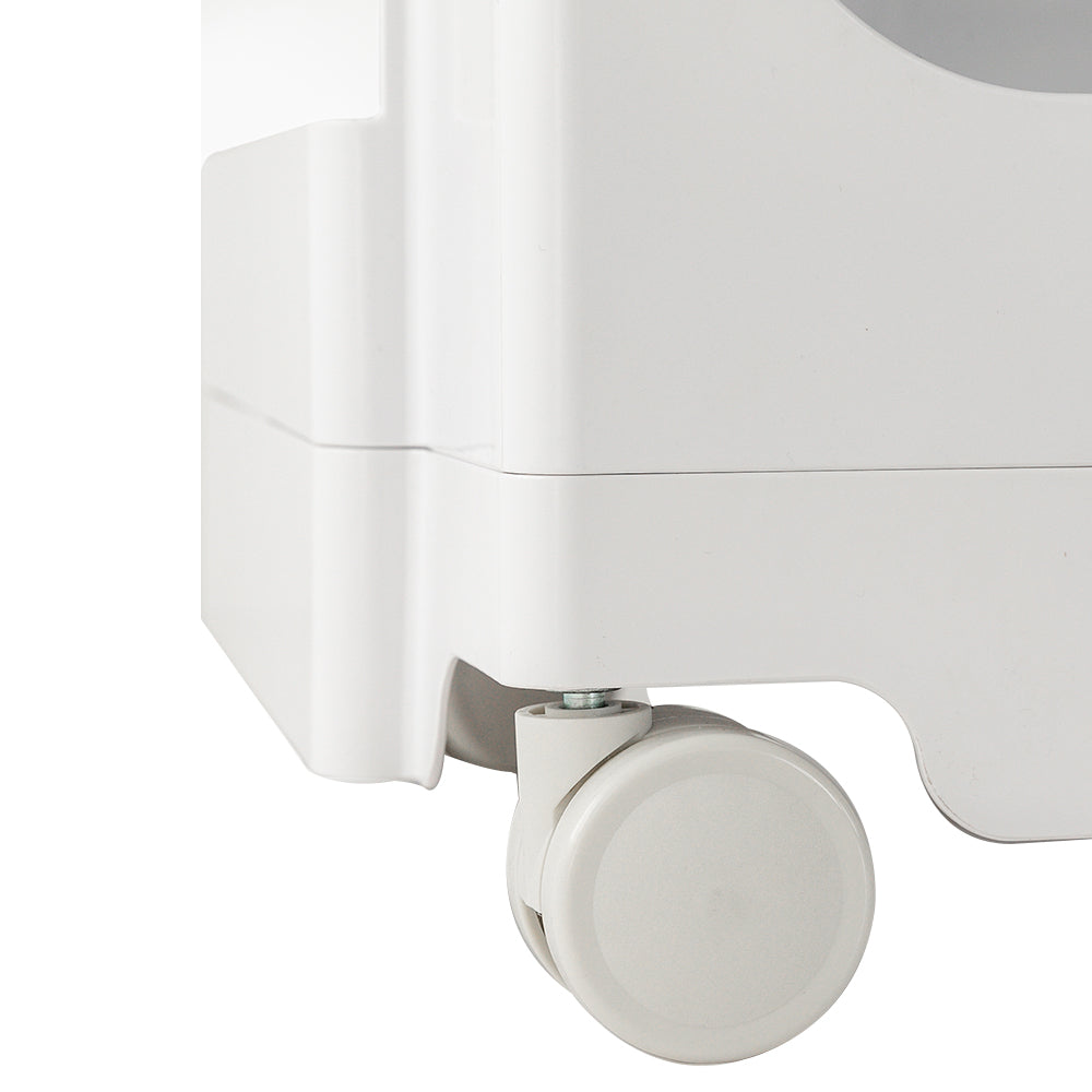 MarlookIn Storage Trolley Bedside Table 3 Tier Cart Boby Replica White