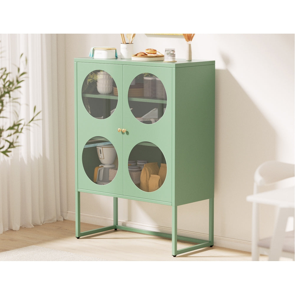 MarlookIn Buffet Sideboard Metal Cabinet - ELLA Green