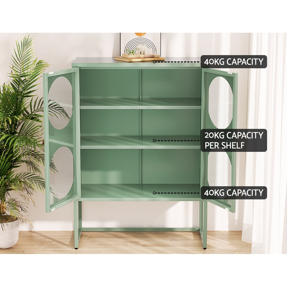 MarlookIn Buffet Sideboard Metal Cabinet - ELLA Green