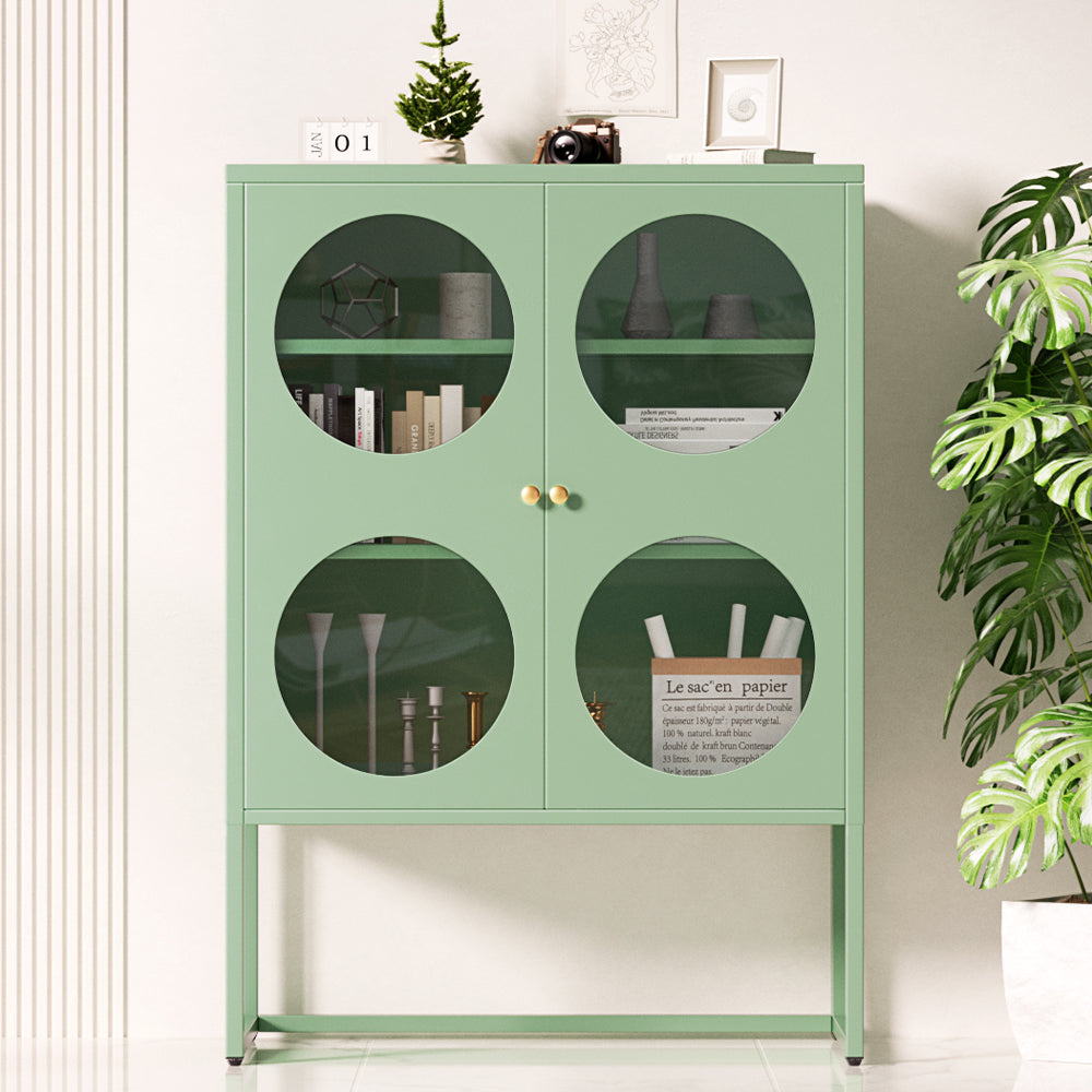 MarlookIn Buffet Sideboard Metal Cabinet - ELLA Green