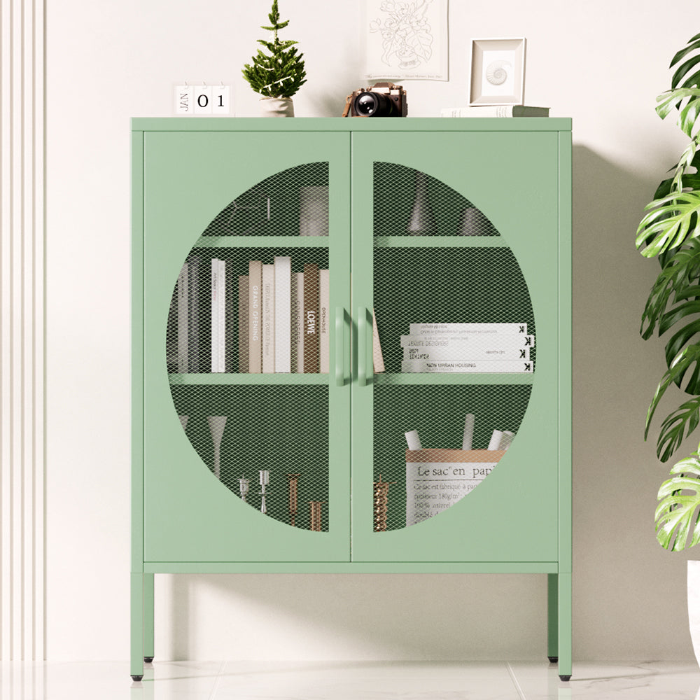 MarlookIn Buffet Sideboard Metal Cabinet - ELSA Green