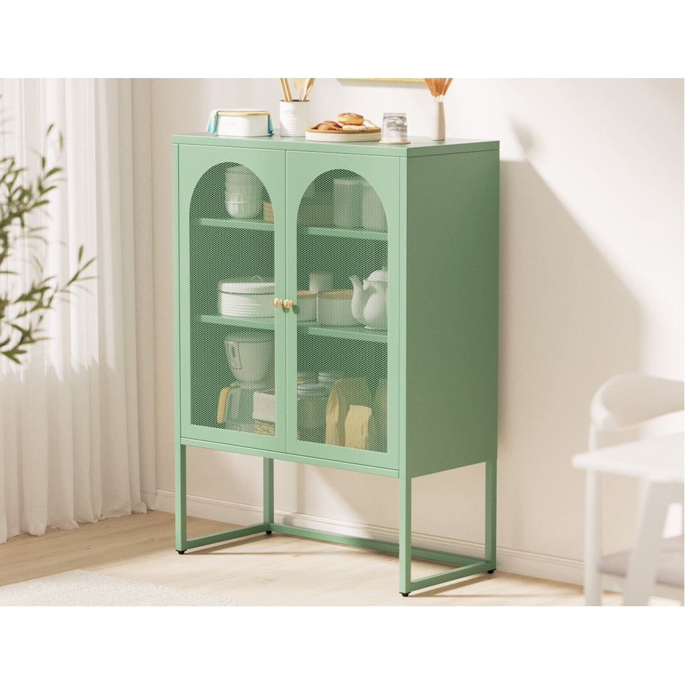 MarlookIn Buffet Sideboard Metal Cabinet - ELMA Green
