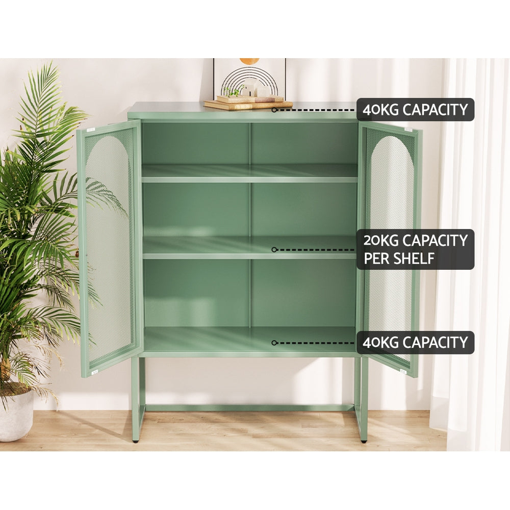 MarlookIn Buffet Sideboard Metal Cabinet - ELMA Green