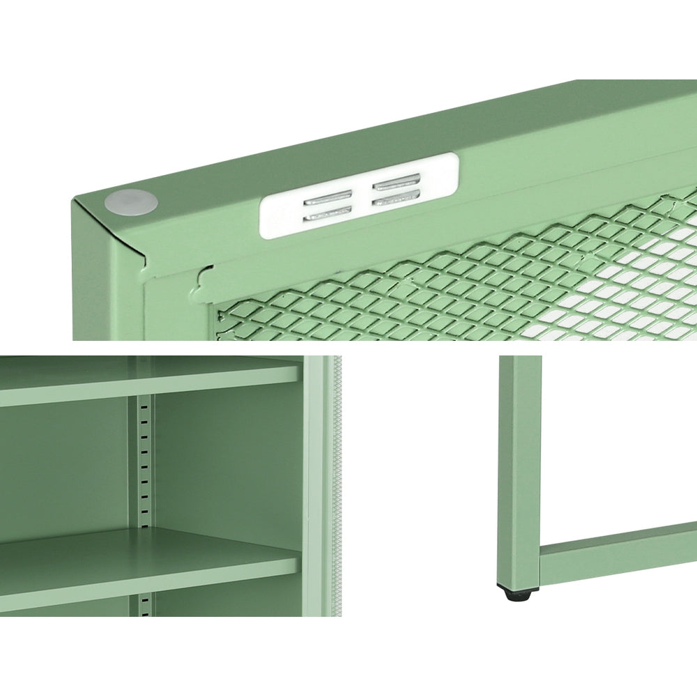 MarlookIn Buffet Sideboard Metal Cabinet - ELMA Green
