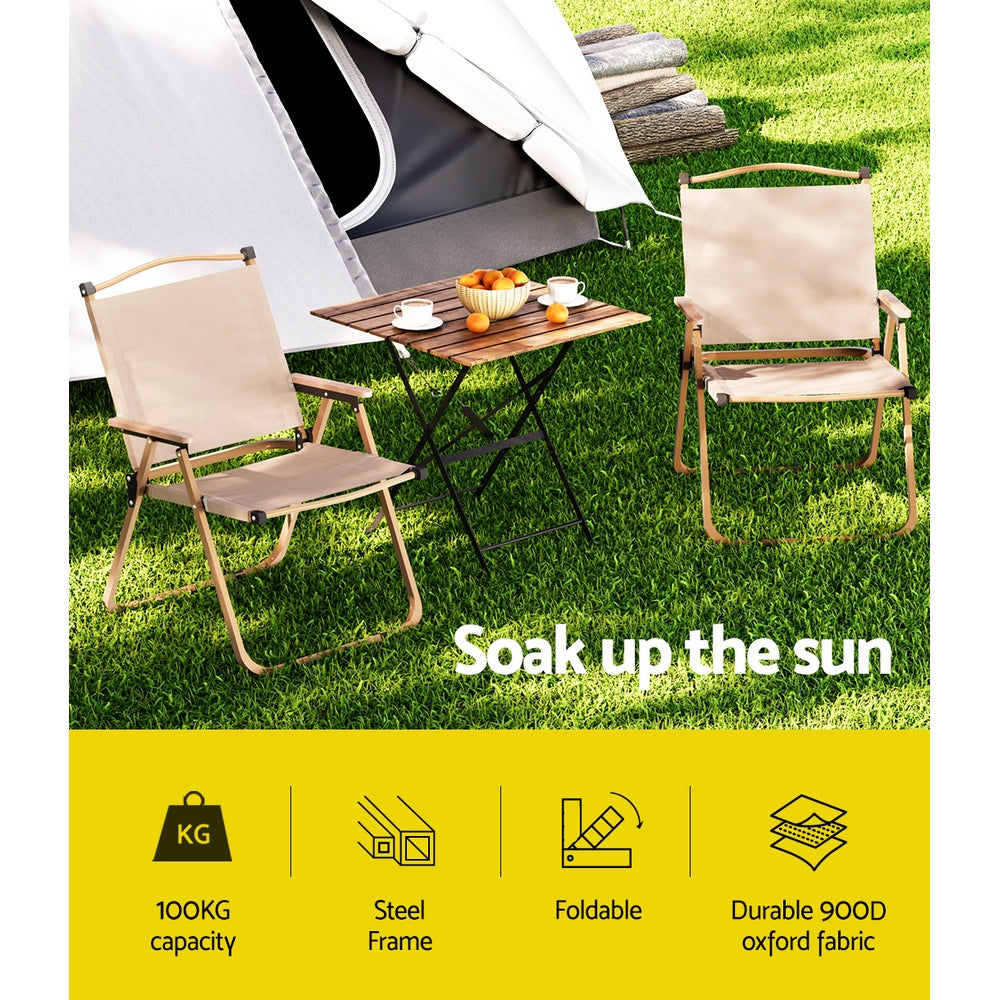 Marlook Outdoor Camping Chairs Portable Folding Beach Chair Patio Furniture