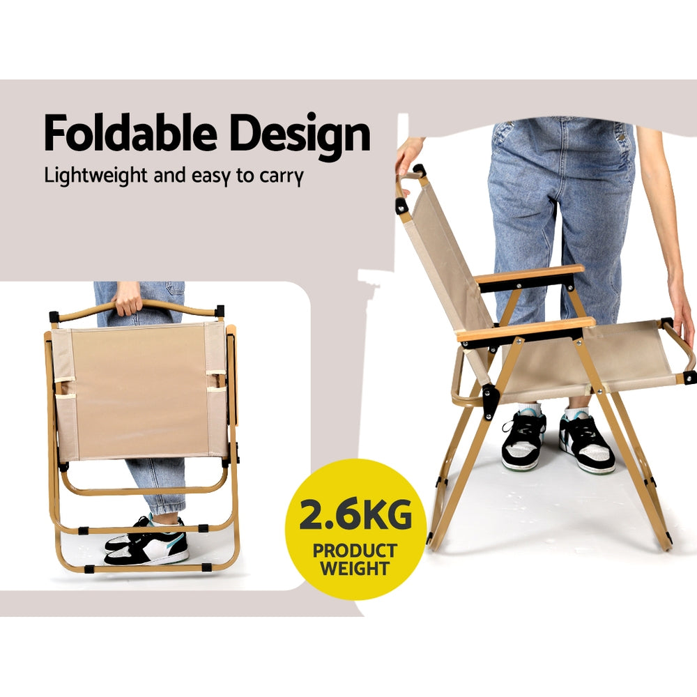 Marlook Outdoor Camping Chairs Portable Folding Beach Chair Patio Furniture