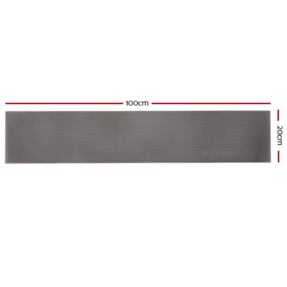 Marlook Gutter Guard Aluminium Mesh 60M 100x20cm Black