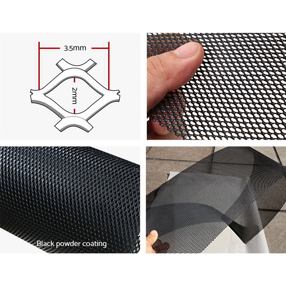 Marlook Gutter Guard Aluminium Mesh 60M 100x20cm Black
