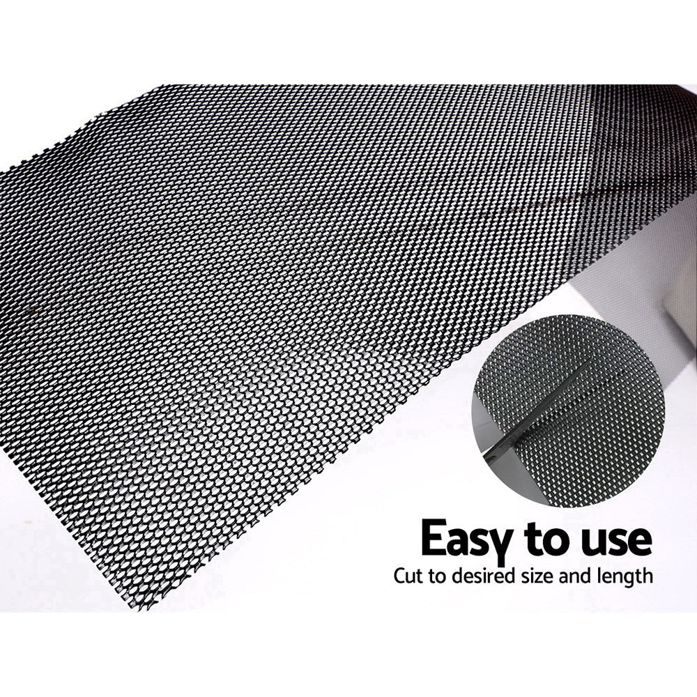 Marlook Gutter Guard Aluminium Mesh 60M 100x20cm Black