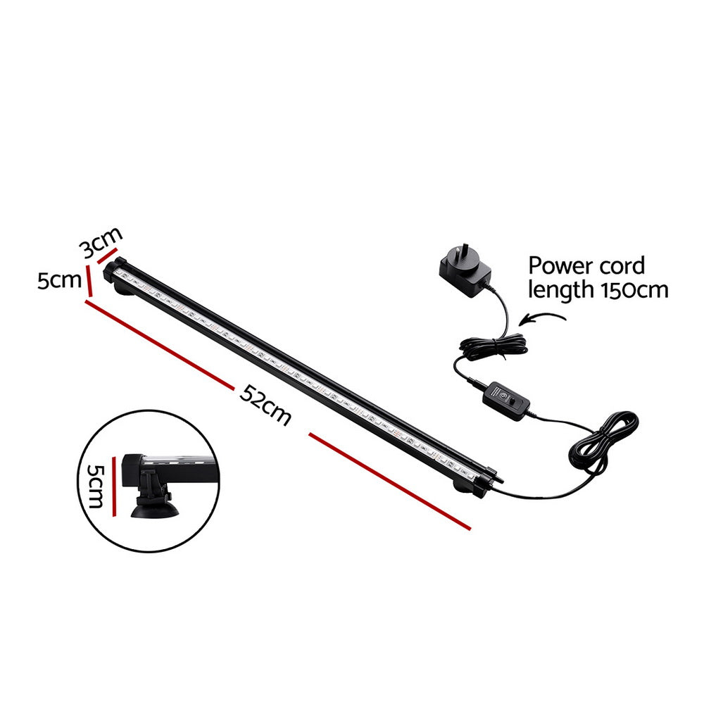 Marlook Aquarium Light Submersible 52CM Air Bubble LED Light