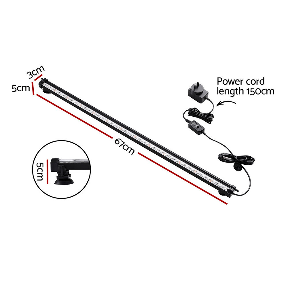 Marlook Aquarium Light Submersible 67CM Air Bubble LED Light