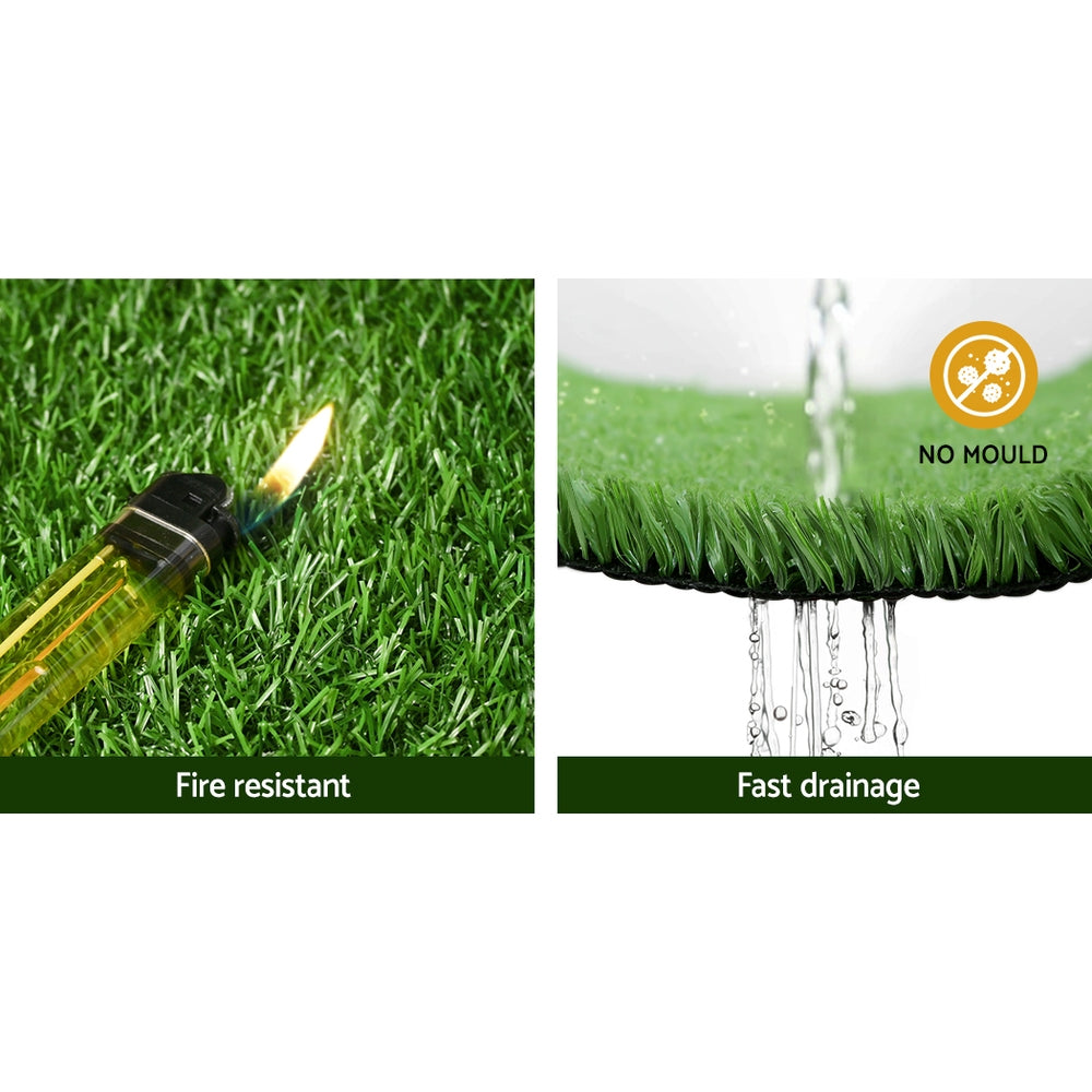 Marlook 2x10m Artificial Grass Synthetic Fake 20SQM Turf Lawn 17mm Tape