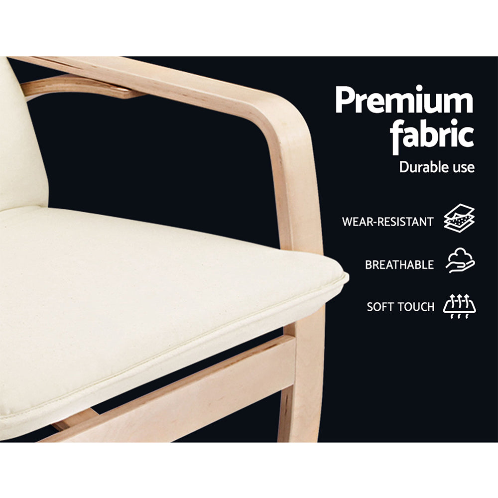 Marlook Rocking Armchair Bentwood Frame Aero