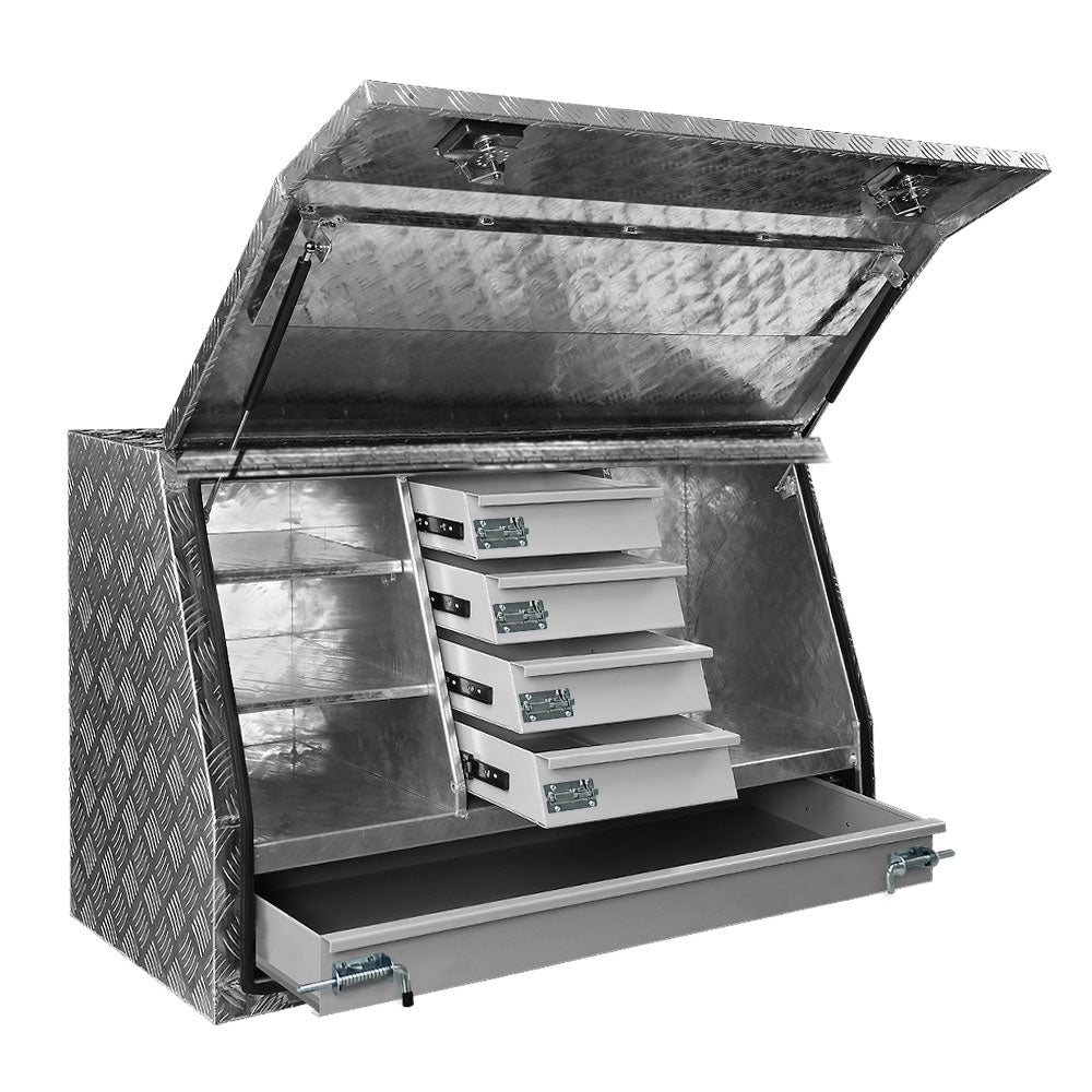 Marlook Aluminium Ute Tool Box Drawers Storage Truck Trailer Lock