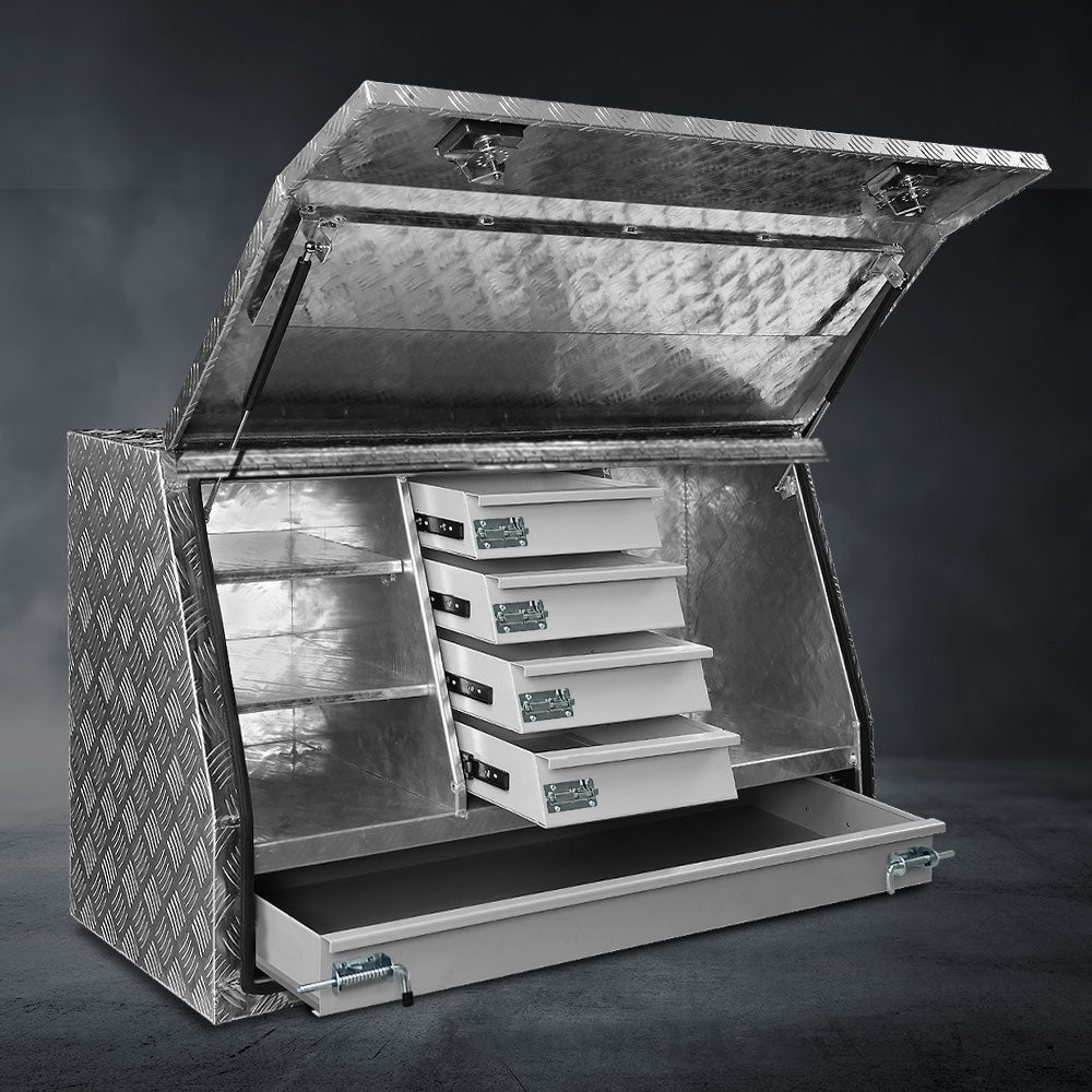 Marlook Aluminium Ute Tool Box Drawers Storage Truck Trailer Lock