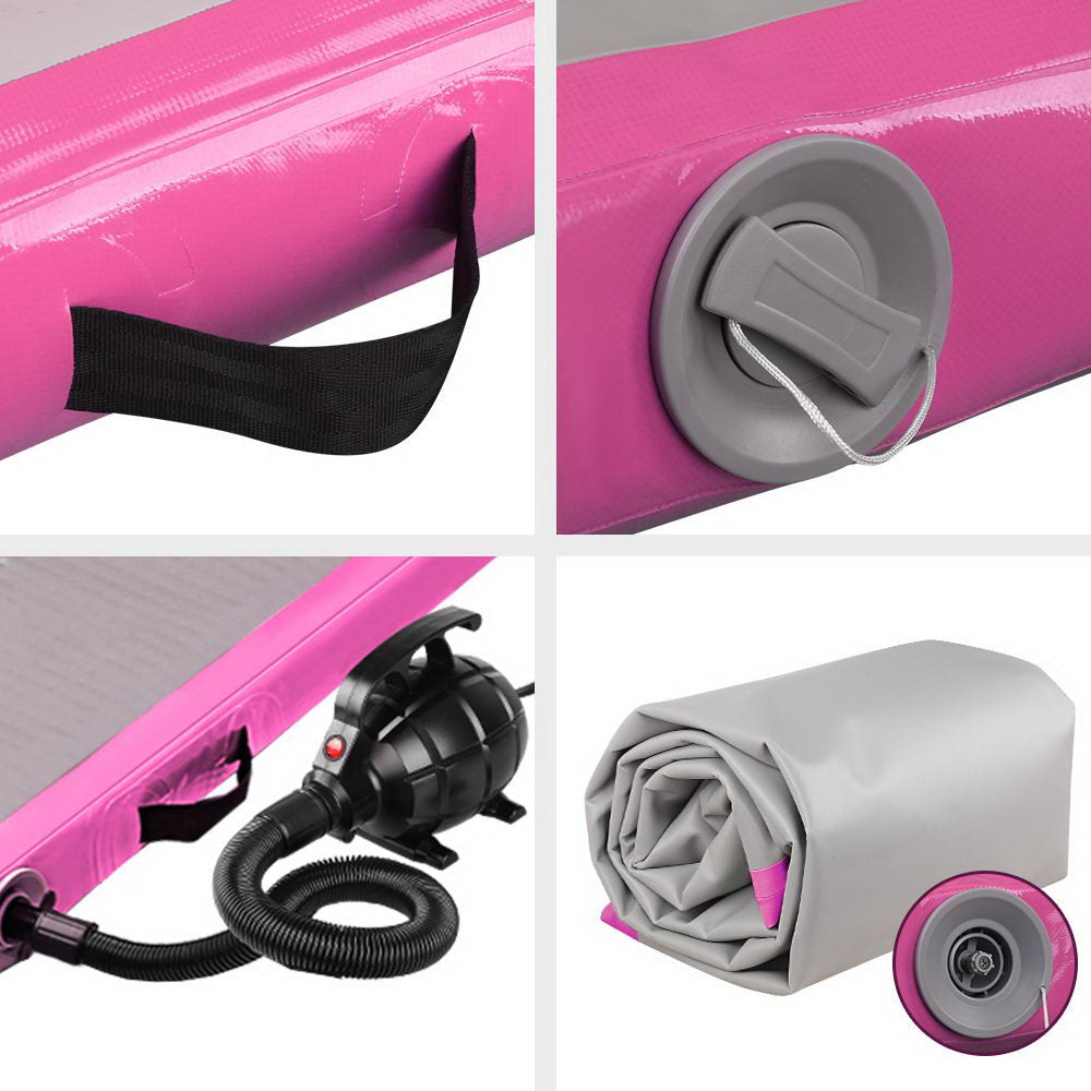 Marlook GoFun 3X1M Inflatable Air Track Mat with Pump Tumbling Gymnastics Pink