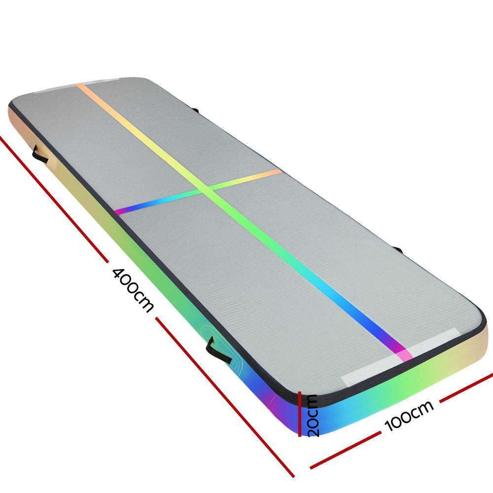 Marlook 4X1X0.2M Air Track Inflatable Tumbling Mat Gymnastics Yoga Mat