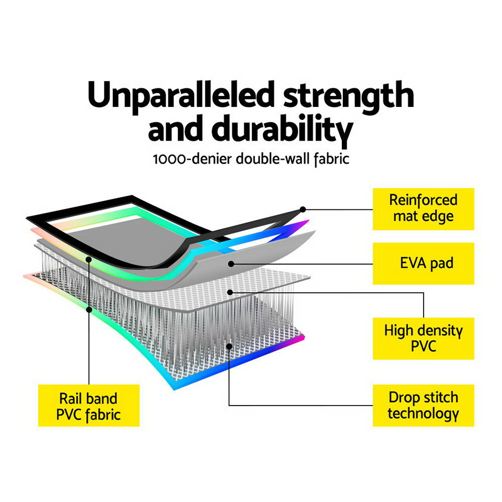 Marlook 4X1X0.2M Air Track Inflatable Tumbling Mat Gymnastics Yoga Mat