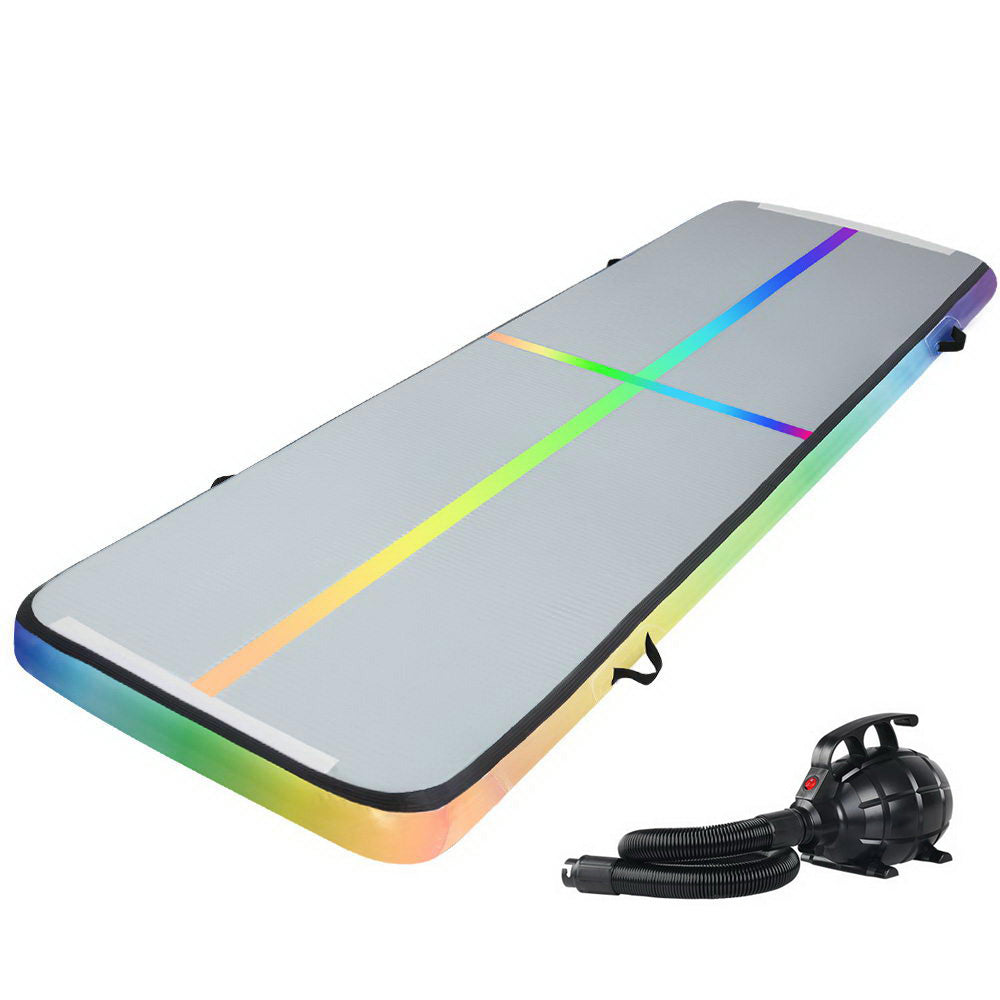 Marlook 4M Air Track Gymnastics Tumbling Exercise Mat Inflatable Mats 20CM Thick + Pump