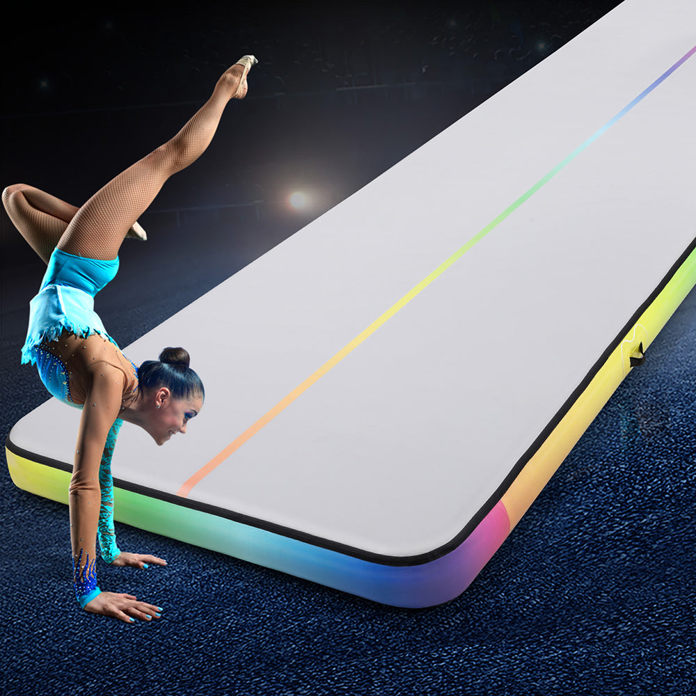 Marlook 6M Air Track Mat Inflatable Gymnastics Tumbling Mat Colourful