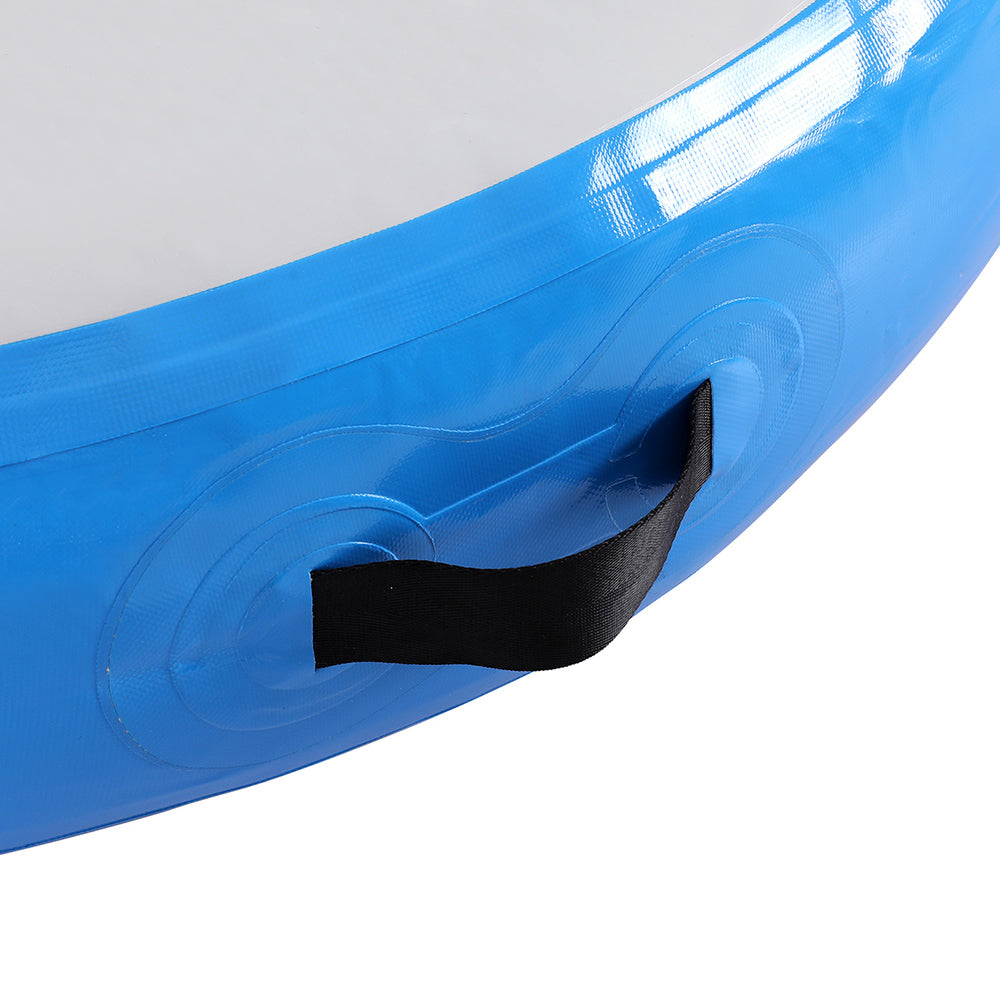 Marlook 1m Air Track Spot Inflatable Gymnastics Tumbling Mat Round Blue