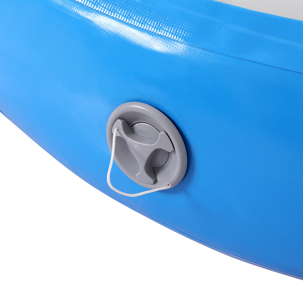 Marlook 1m Air Track Spot Inflatable Gymnastics Tumbling Mat Round Blue