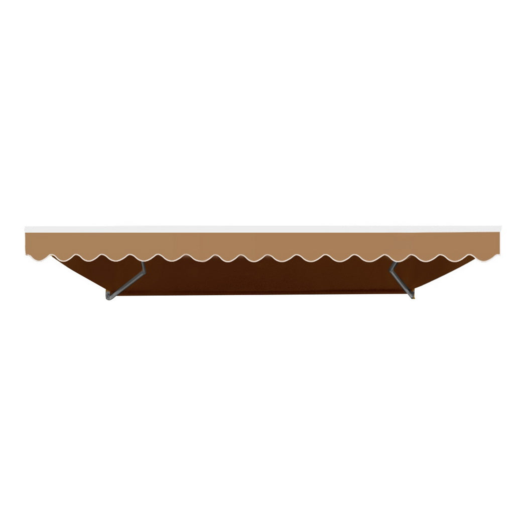 Marlook Retractable Folding Arm Awning Manual Sunshade 2.5Mx2M Beige
