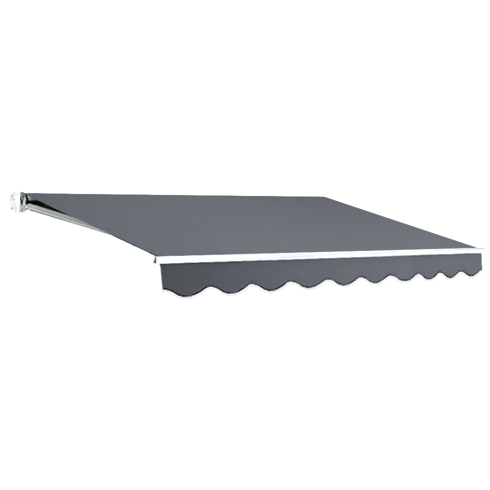 Marlook Retractable Folding Arm Awning Manual Sunshade 2.5Mx2M Grey