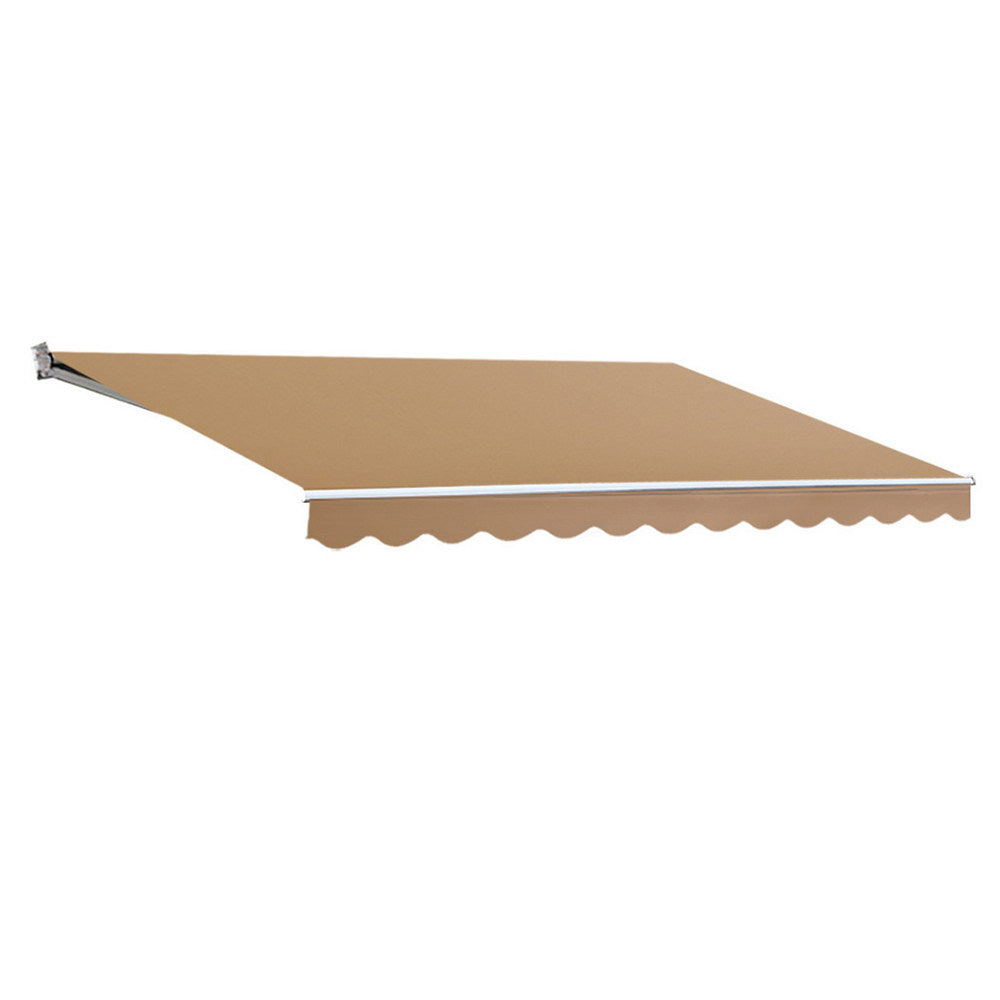 Marlook Retractable Folding Arm Awning Motorised Remoter Sunshade 2.5Mx2M Beige